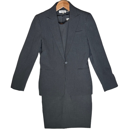 Calvin Klein Dresses & Skirts - Calvin Klein Set Grey Women's Dress & Blazer Two-Piece